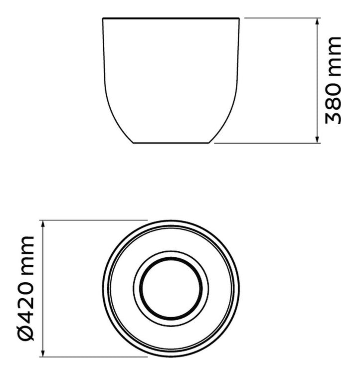 Vaso Laos 38cm Concreto Tramontina - Thony Ferragem