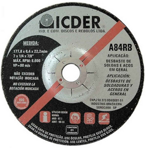 Disco Desbaste 7 2 Telas Icder - Thony Ferragem