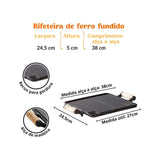 Bifeteira Grelhada 24x 38cm C/ Alca Santana - Thony Ferragem