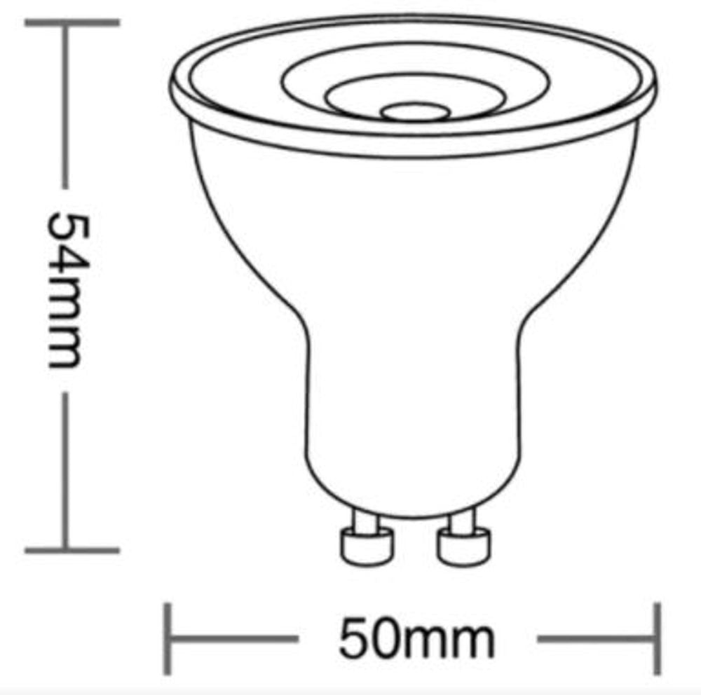 Lampada Dicroica Tdl 50 7w 2700k Gu10 - Thony Ferragem