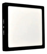 Plafon De Led Taschibra 18w Quadrado Preto Sobrepor Bivolt Cor Luz Neutra 4000k 110v/220v