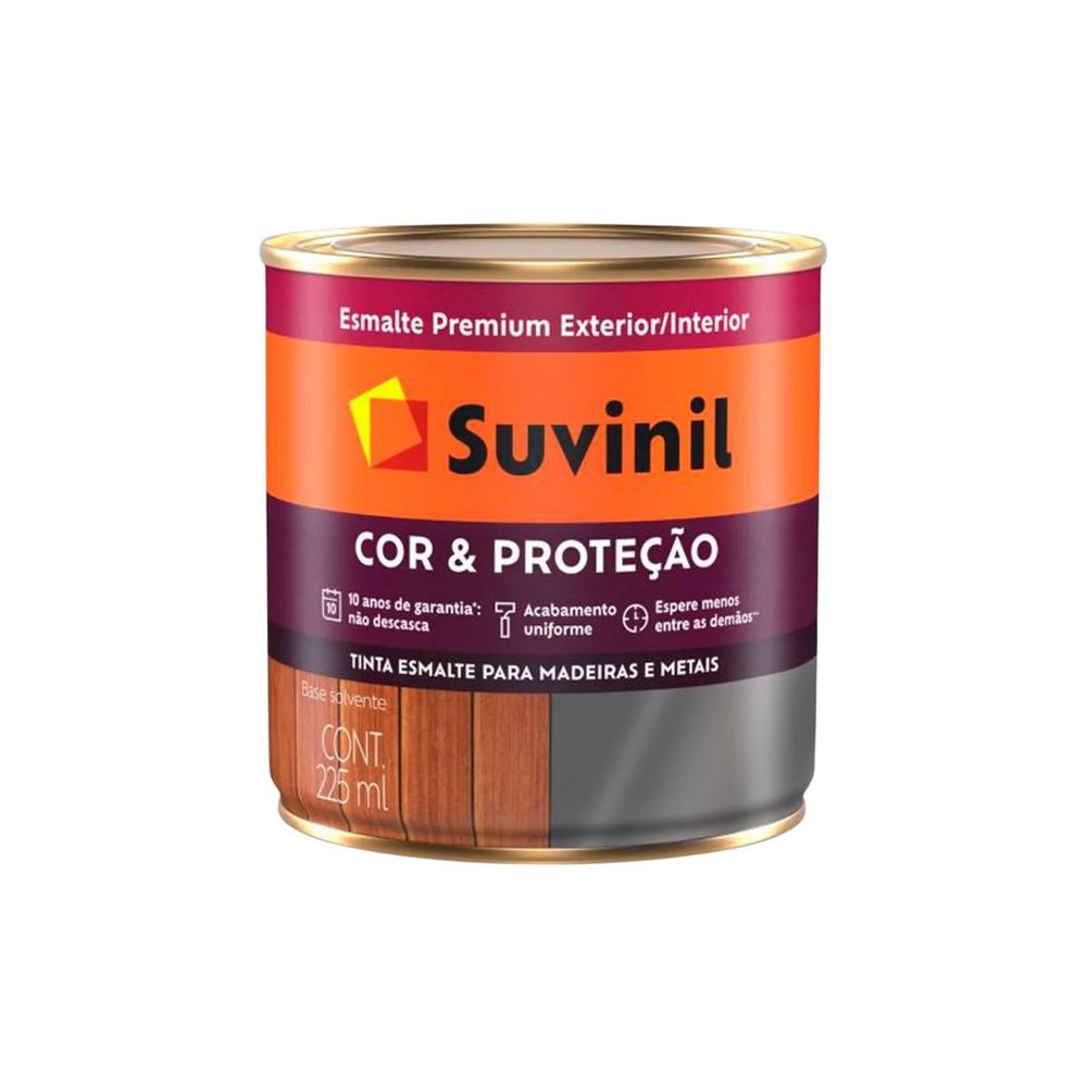 Tinta Esmalte Sintetico Brilhante Branco 225ml Suvinil - Thony Ferragem