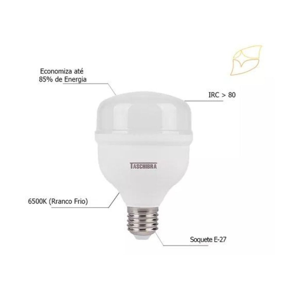 KIT 10 LAMPADAS HIGH LED 20W TKL 110 AUT 6500K - Thony Ferragem