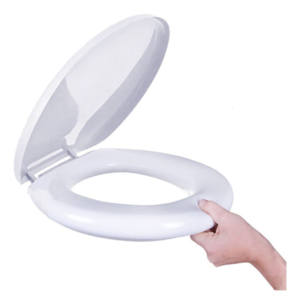 Assento Almofadado Oval Perfumado Branco Astra