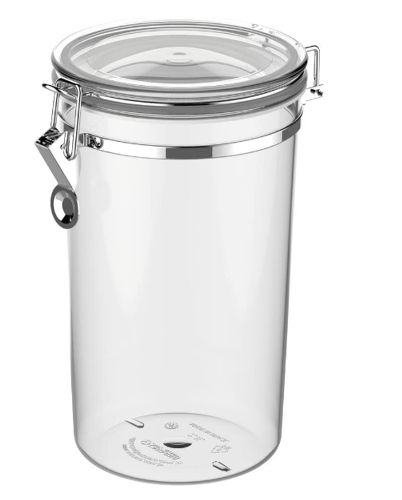 Pote Hermetico Napoli com Presilha 2,1l Transparente Soprano - Thony Ferragem