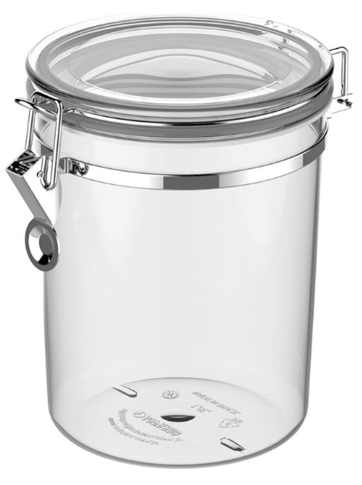 Pote Hermetico Napoli com Presilha 1,6l Transparente Soprano