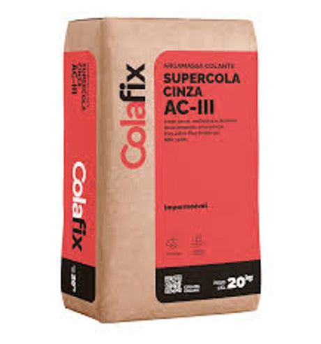 Cimentcola AC3 Cinza 20kg Colafix - Thony Ferragem