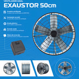Exaustor Diâmetro De 50 Cm Linha Comercial 220v Ventisol - Thony Ferragem