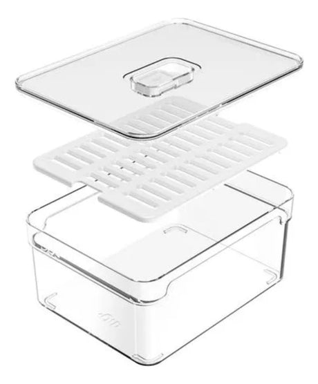 Organizador Clear Fresh 2,2l Natural OU - Thony Ferragem