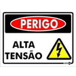 Placa Perigo Alta Tensao 15x20cm - Thony Ferragem