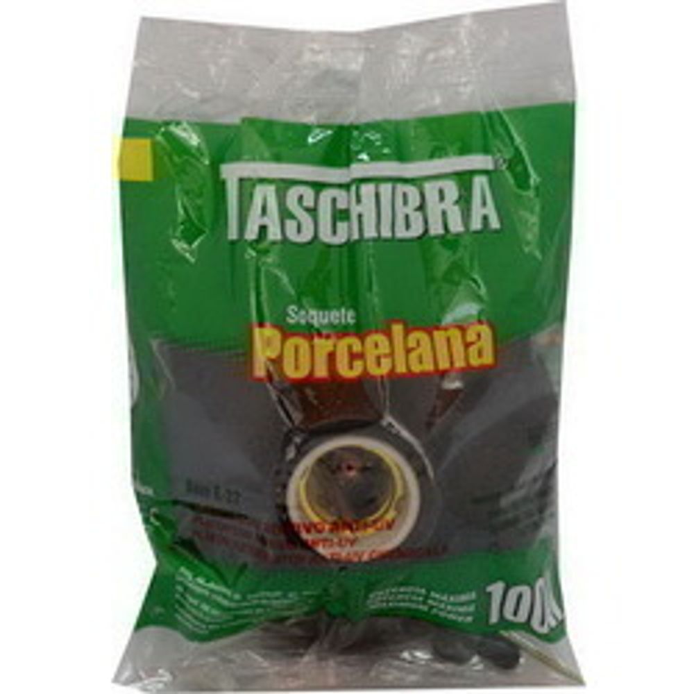 Plafon  C/ Soquete Porcelana E27 Preto - Thony Ferragem