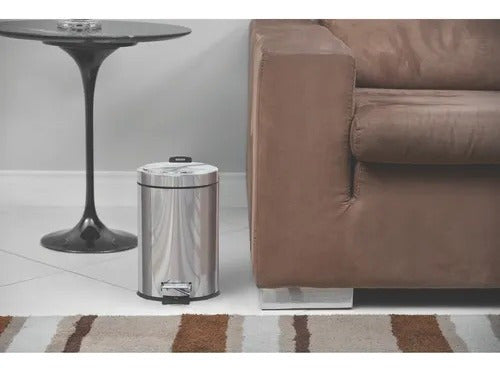 Lixeira Inox Com Pedal Em Aço 5l Tramontina