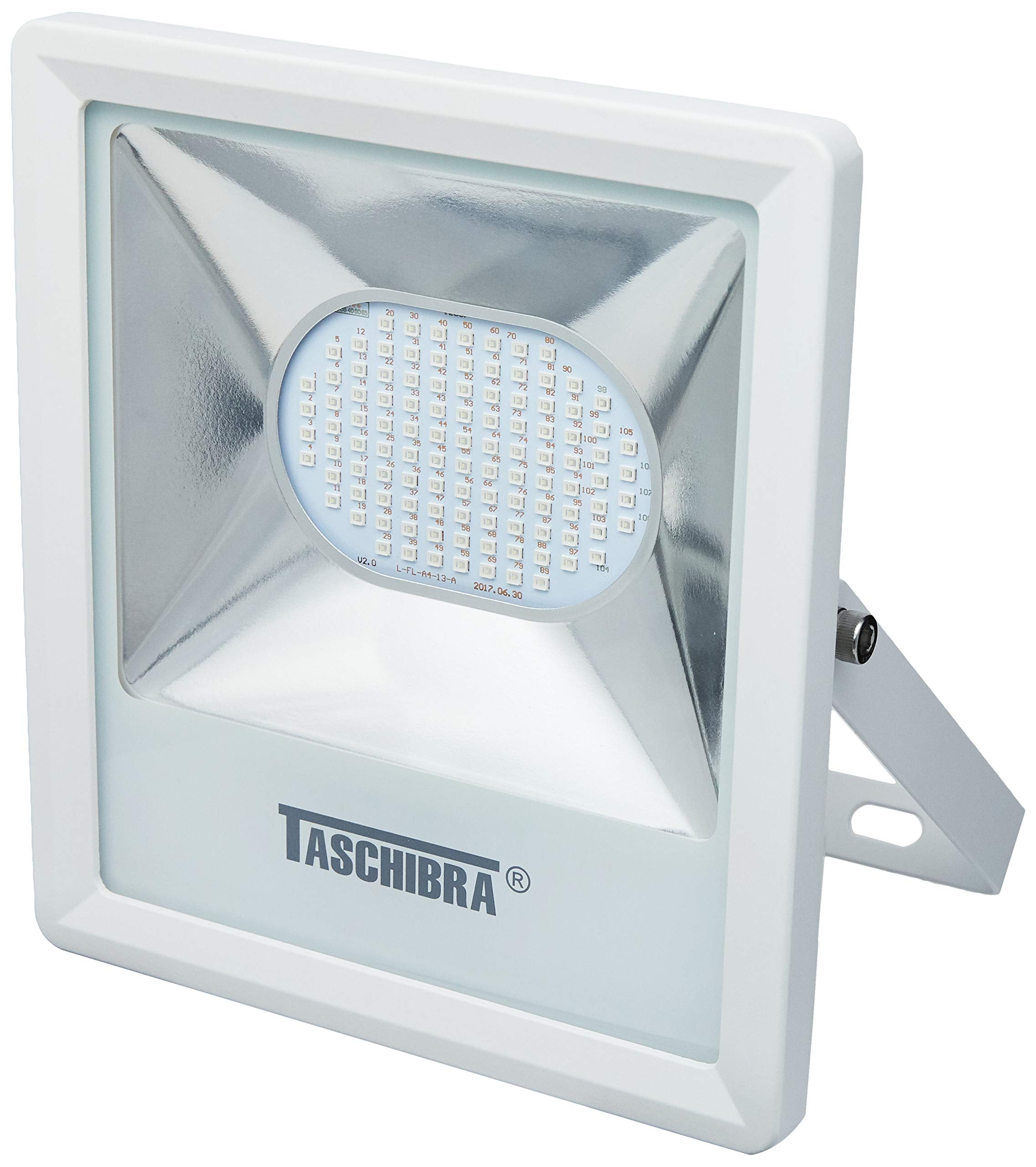Refletor Led Luz Verde 50W Branco Slim Taschibra