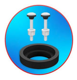 KIT CAIXA ACOPLADA COMPLETO DUAL FLUSH  CENSI - Thony Ferragem