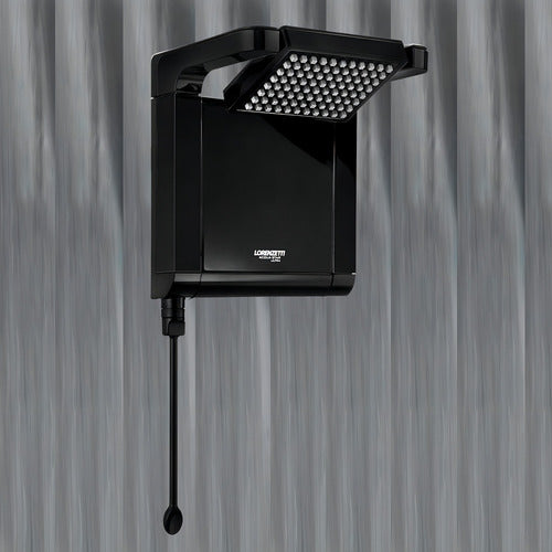 Chuveiro Elétrico De Parede Preto 7800w 220v Acqua Ultra Star  Lorenzetti