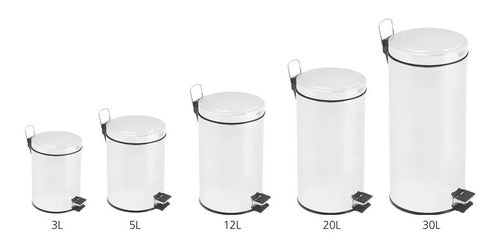 Cesto De Lixo De Aço Inoxidável Pedal 12L Tramontina