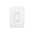 Conjunto 1 Interruptor Paralelo Vertical 10AX 250V 4X2 Branco Ilus - Thony Ferragem