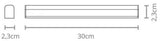 Luminaria Led Linear Unique 6500k 4w