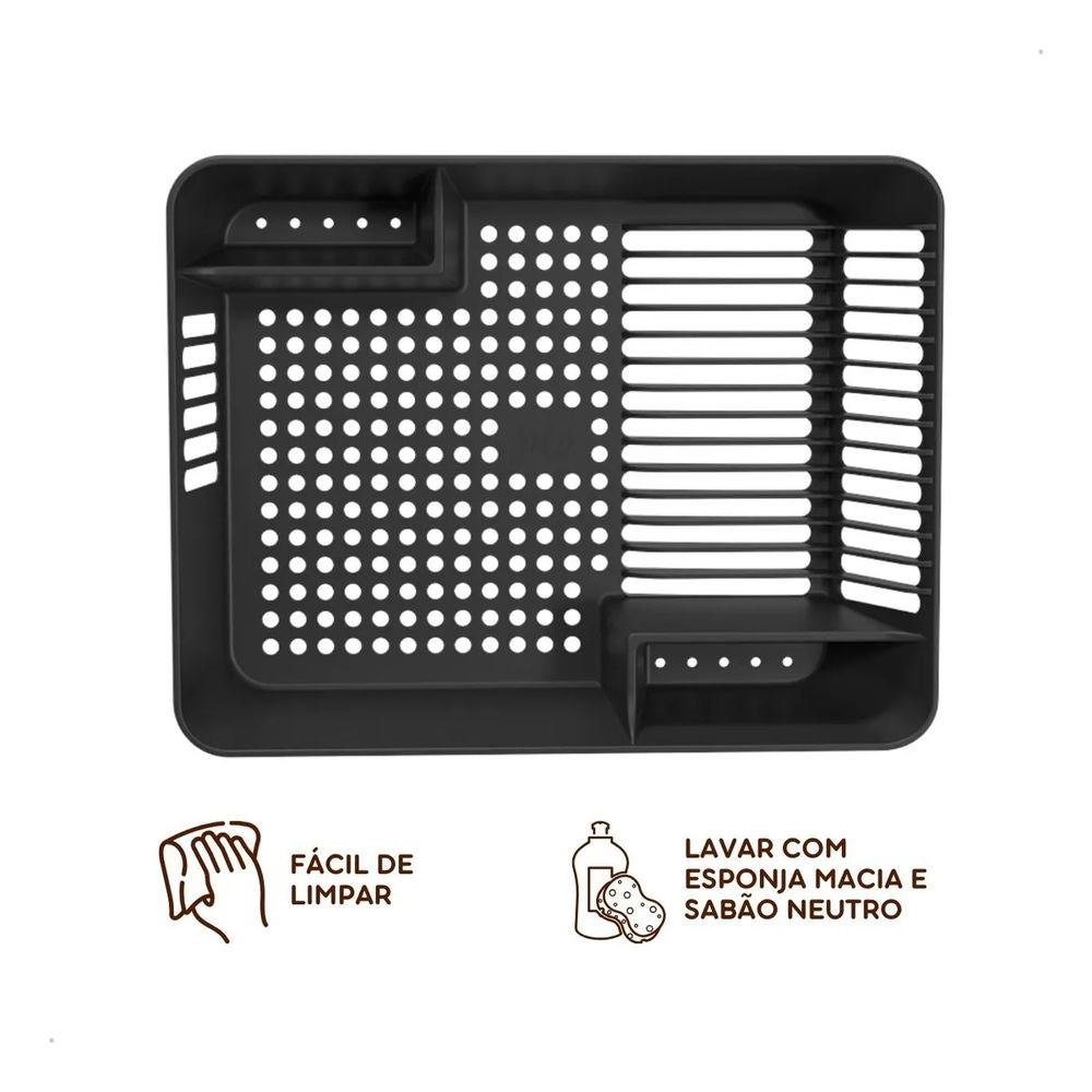 Escorredor de Louças Basic Preto Coza - Thony Ferragem