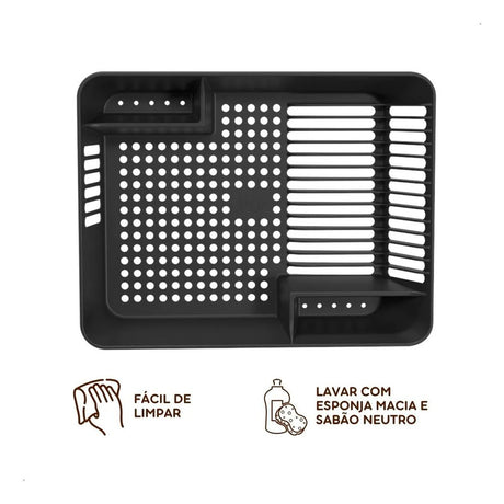 Escorredor de Louças Basic Preto Coza - Thony Ferragem