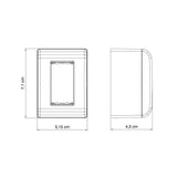 Caixa De Sobrepor 1 Posto Lizflex - Thony Ferragem