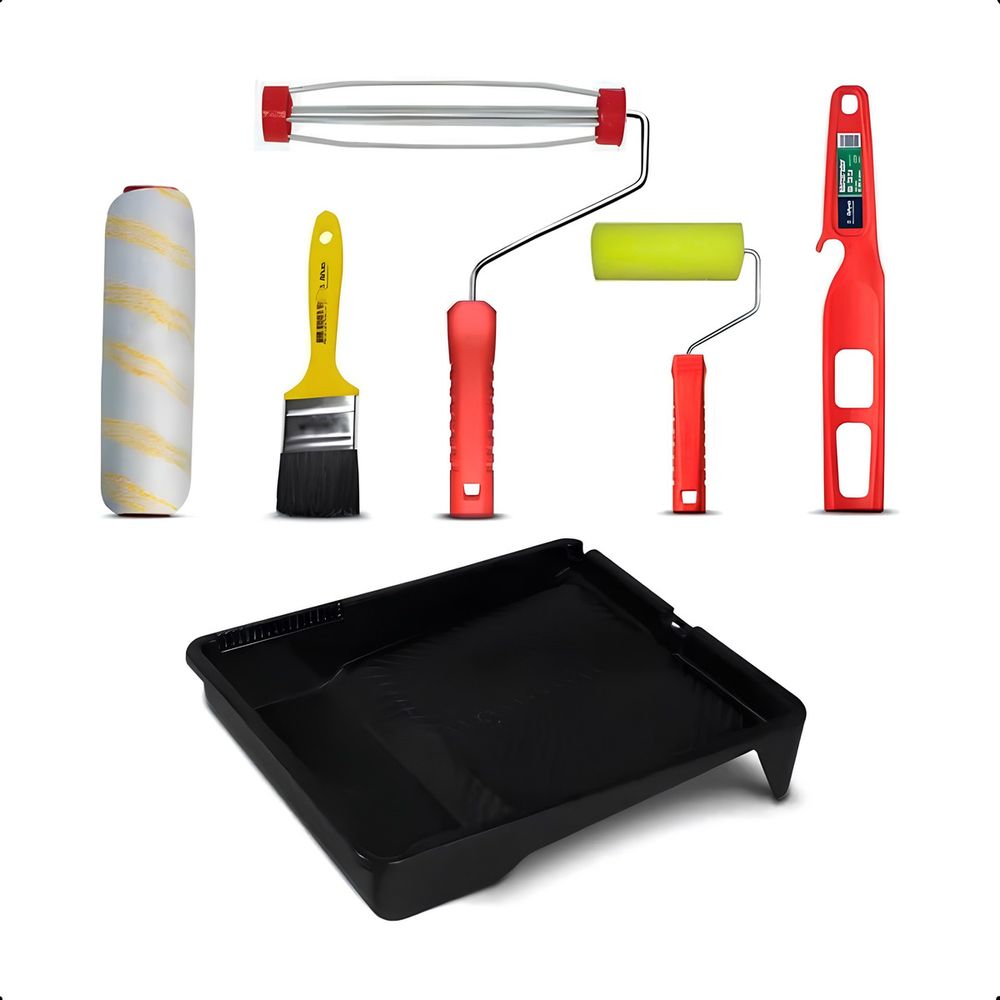 Kit Pintura Completo Rolo Anti-gota 06 Peças Atas - Thony Ferragem