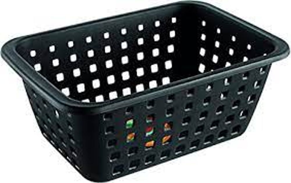Cesto Plastico Preto  G