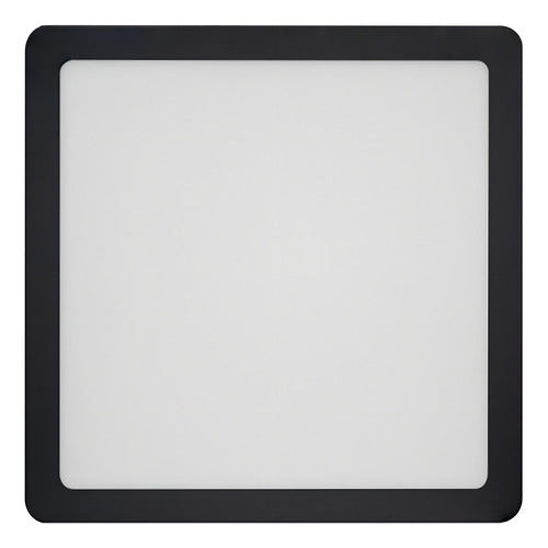 Painel De Led Quadrado Sobrepor 18w Preto 3000k Taschibra - Thony Ferragem
