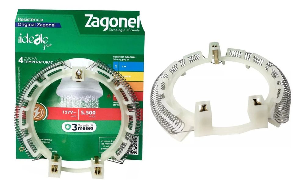 RESISTENCIA DUCHA IDEALE PLUS/FRUIR 127V 5500W - Thony Ferragem