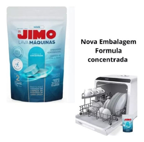 Limpa Máquinas De Lavar Louças Pastilhas 2 X 17g Cada Jimo - Thony Ferragem