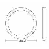 Painel Led  18W Redondo Sobrepor 3000k Lys Taschibra - Thony Ferragem