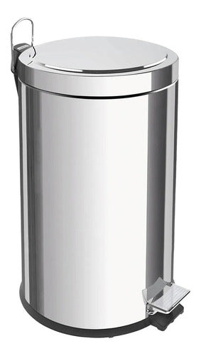Cesto De Lixo De Aço Inoxidável Pedal 12L Tramontina