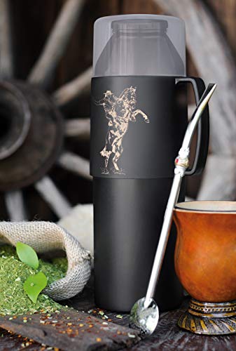 Garrafa Térmica Farroupilha 1 Litro Preta Mor - Thony Ferragem