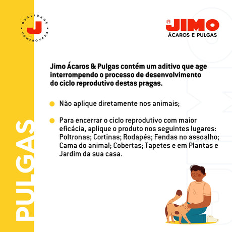Ácaros e Pulgas Aerossol 300ml Jimo - Thony Ferragem