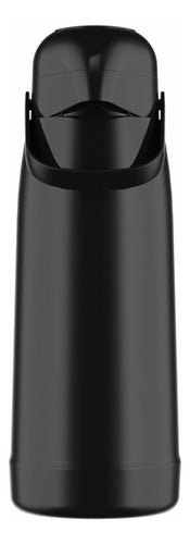 Garrafa Térmica De Vidro 1l Preta  Magic Pump Termolar - Thony Ferragem