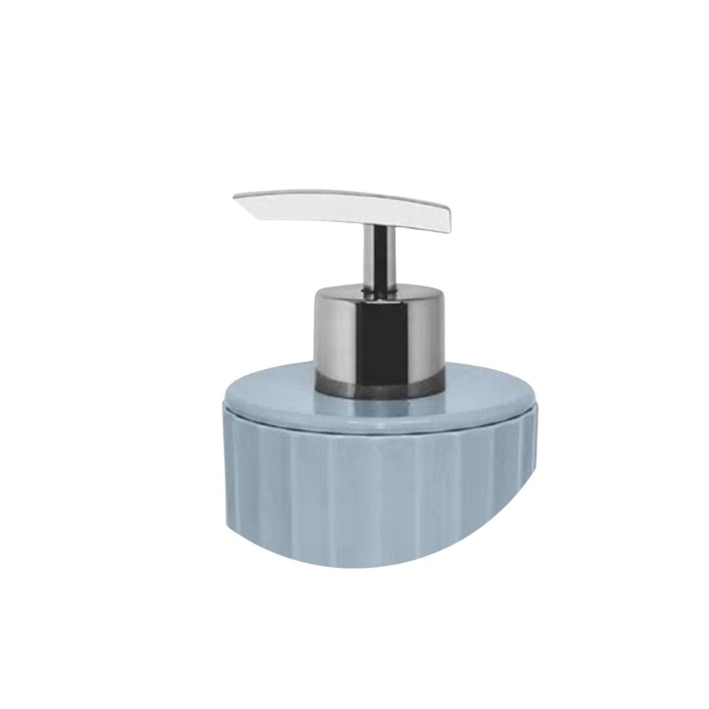 Porta Sabonete Liquido 400ml Groove  Azul Glacial OU