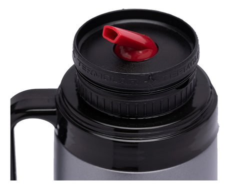 Garrafa Termica R-evolution Rolha Dupla Ação 1l Chumbo Termolar - Thony Ferragem