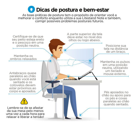 Suporte Para Notebook Litestand Preto Octoo - Thony Ferragem