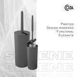 Escova Sanitária Cinza Chumbo Serene Coza - Thony Ferragem