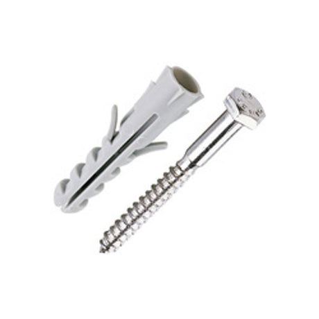 Bucha 10mm+Parafuso Cabeca Sextavada - Thony Ferragem