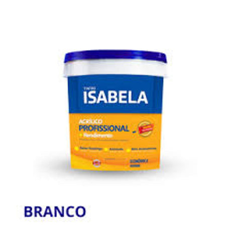 Acrílico Fosco Profissional Branco 3,6L – Isabela Alessi (Balde) - Thony Ferragem