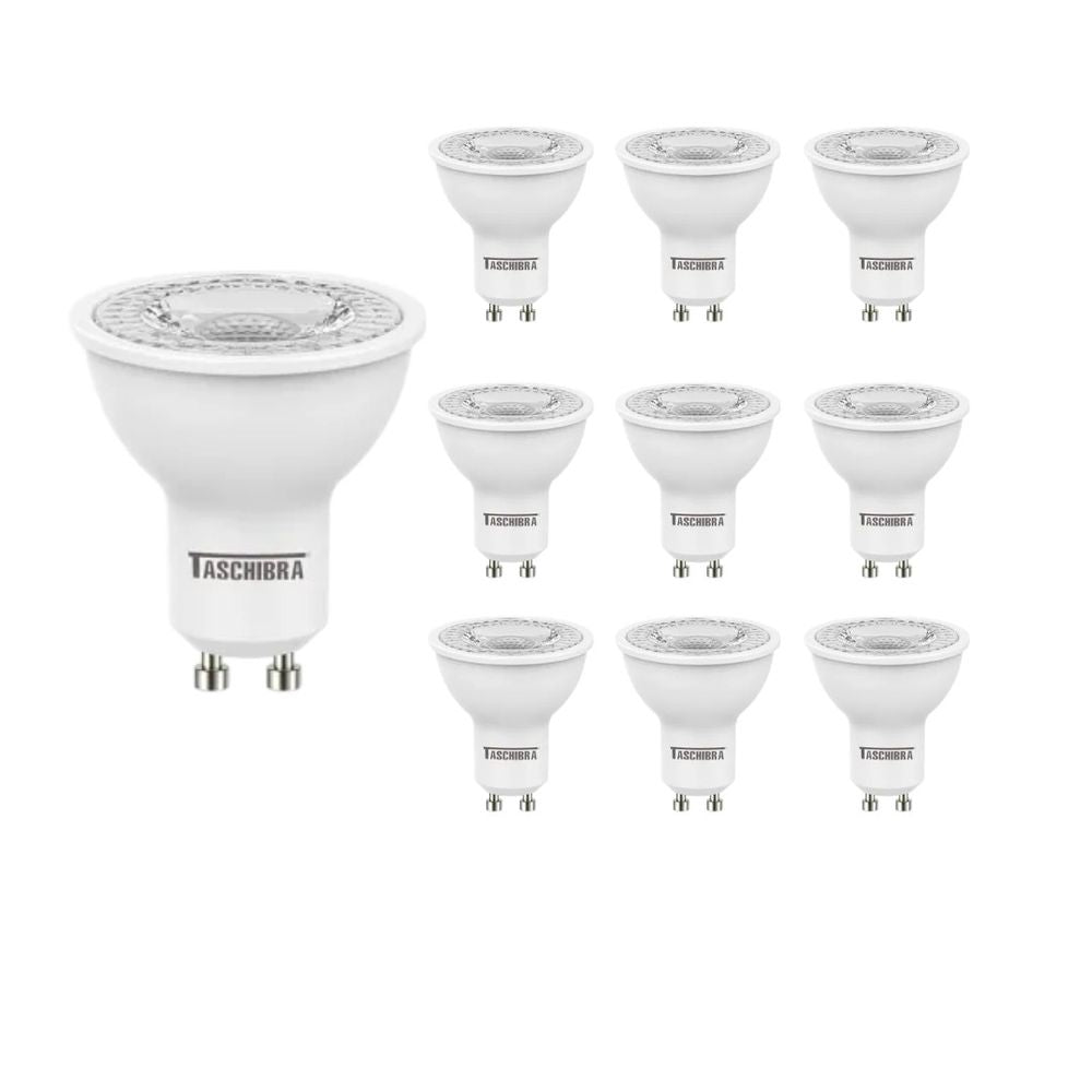 KIT 10  LAMPADAS DICROICAS TDL 50 7W 6500K GU10 - Thony Ferragem
