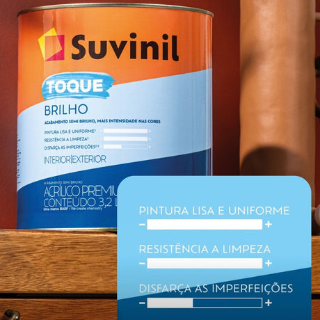 Toque Brilho Branco Neve 3,6L Suvinil - Thony Ferragem