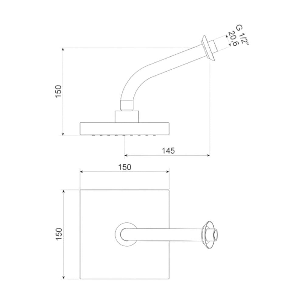 Ducha Athena Plus 1964 Parede - Thony Ferragem