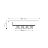 Painel Led 24w Redondo Embutir  6500k Taschibra - Thony Ferragem