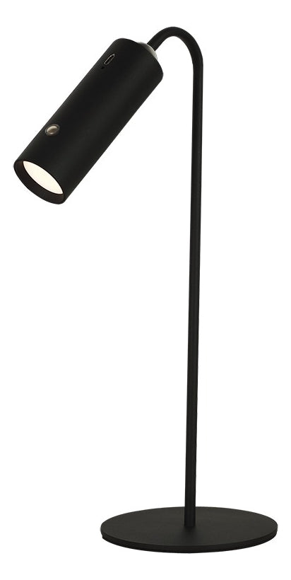 Luminária Mesa Led Ion Recarregável Preto Taschibra - Thony Ferragem