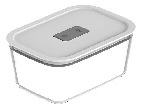 Pote de Vidro Hermético Fresh Lock 2400ml – Branco | OU - Thony Ferragem