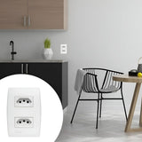 Conjunto 2 Tomada 2P+T 10A 250V 4X2 Branco Ilus - Thony Ferragem