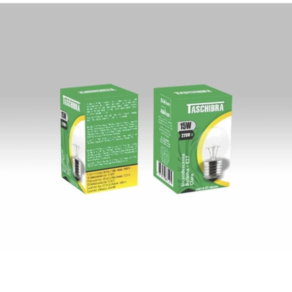 Lamp. Incandescente Bolinha Clara 15w 220v - Thony Ferragem