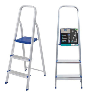 Escada Aluminio 3 Degraus Mor - Thony Ferragem